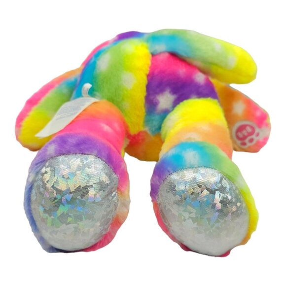 Build A Bear Workshop Rainbow Kittycorn Plush Holographic Horn Paws Stuffed Toy - Picture 8 of 12